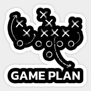 Game Plan (White) Sticker